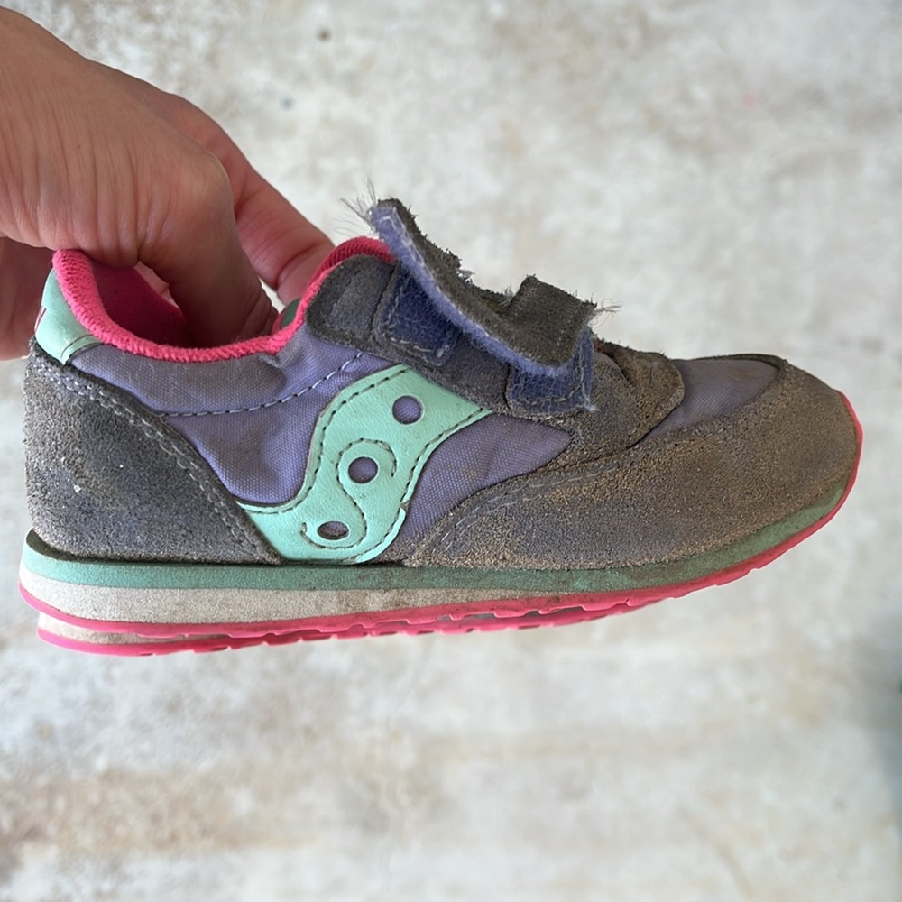 Saucony Kids Sneakers - Gray and Pink